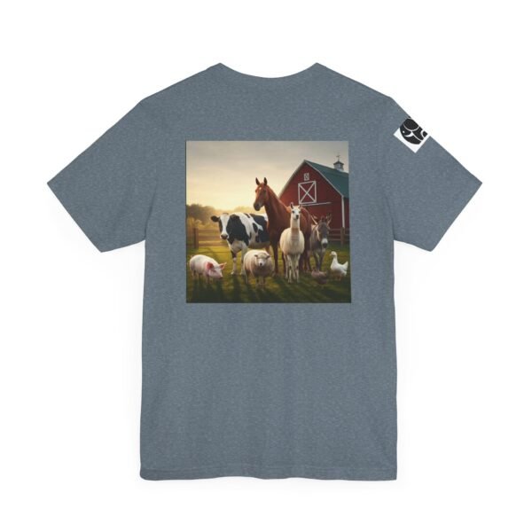 Adult ZooMates! Unisex Soft Jersey Short Sleeve Tee - Fun Farm Animal Graphic Shirt - Image 36