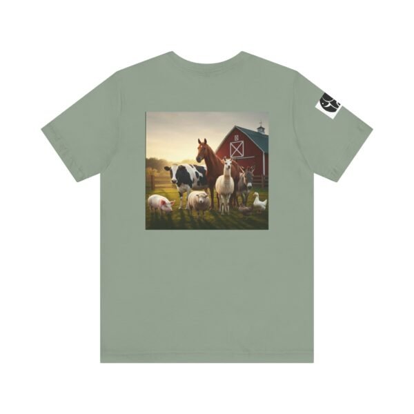 Adult ZooMates! Unisex Soft Jersey Short Sleeve Tee - Fun Farm Animal Graphic Shirt - Image 22