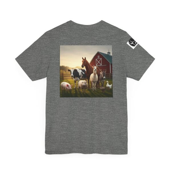 Adult ZooMates! Unisex Soft Jersey Short Sleeve Tee - Fun Farm Animal Graphic Shirt - Image 12