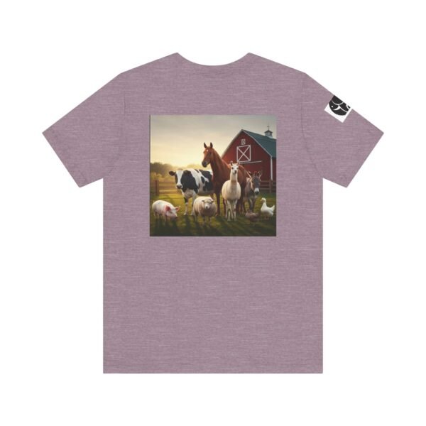 Adult ZooMates! Unisex Soft Jersey Short Sleeve Tee - Fun Farm Animal Graphic Shirt - Image 46