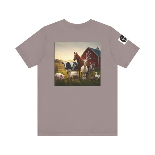Adult ZooMates! Unisex Soft Jersey Short Sleeve Tee - Fun Farm Animal Graphic Shirt - Image 6
