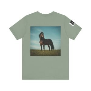 Adult ZooMates! Unisex Soft Jersey Tee - Animal Lover's T-Shirt with High-Spirited Horse Design