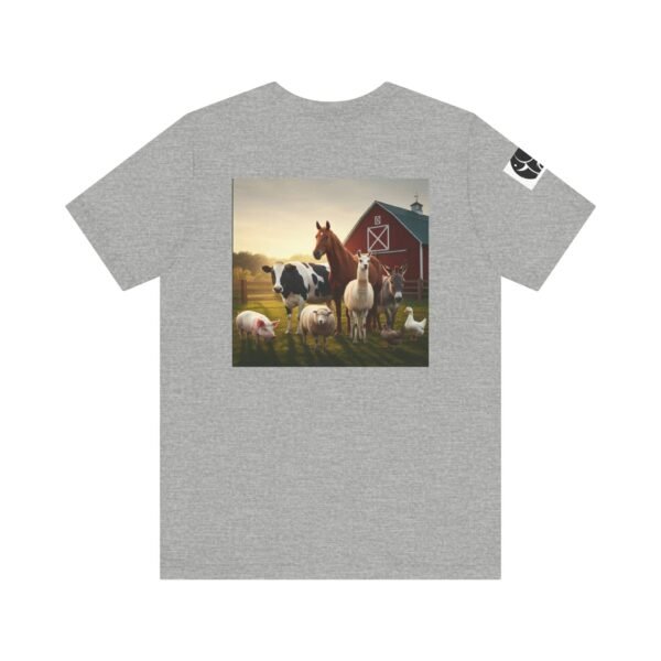 Adult ZooMates! Unisex Soft Jersey Short Sleeve Tee - Fun Farm Animal Graphic Shirt - Image 26