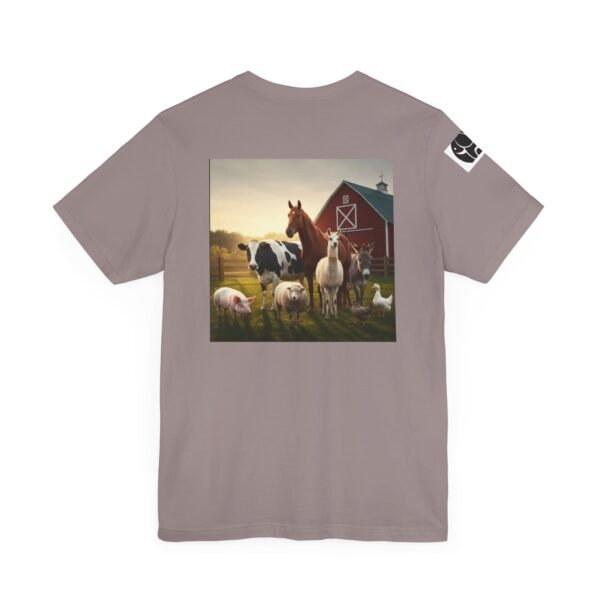 Adult ZooMates! Unisex Soft Jersey Short Sleeve Tee - Fun Farm Animal Graphic Shirt - Image 8