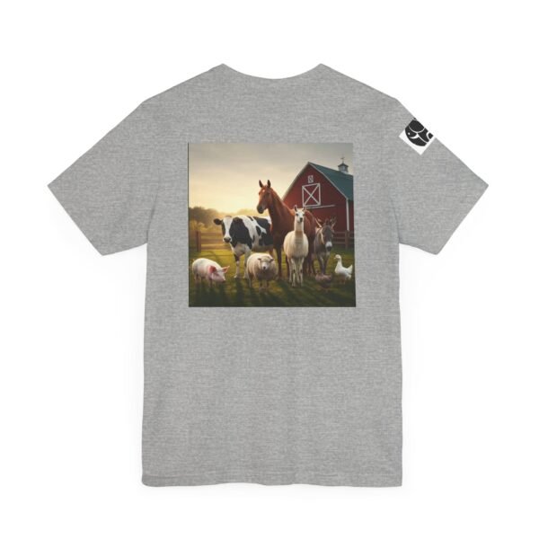 Adult ZooMates! Unisex Soft Jersey Short Sleeve Tee - Fun Farm Animal Graphic Shirt - Image 28
