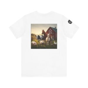 Adult ZooMates! Unisex Soft Jersey Short Sleeve Tee - Fun Farm Animal Graphic Shirt
