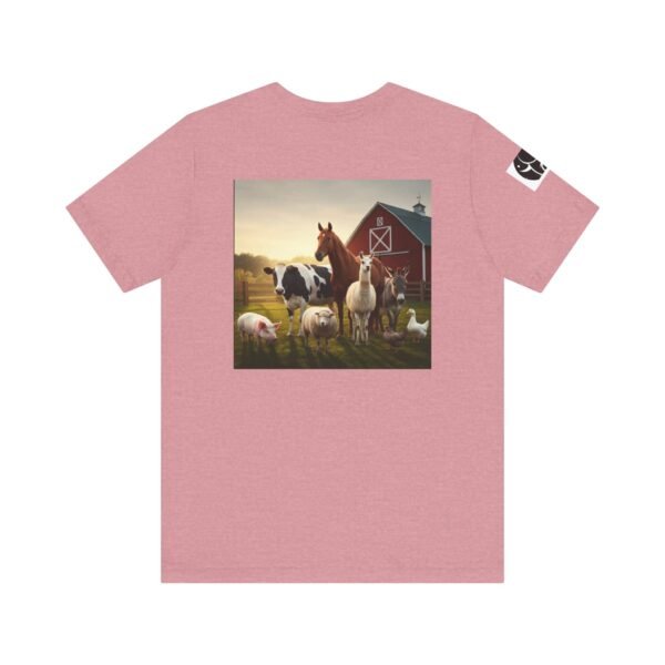 Adult ZooMates! Unisex Soft Jersey Short Sleeve Tee - Fun Farm Animal Graphic Shirt - Image 42