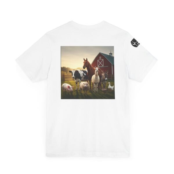 Adult ZooMates! Unisex Soft Jersey Short Sleeve Tee - Fun Farm Animal Graphic Shirt - Image 4