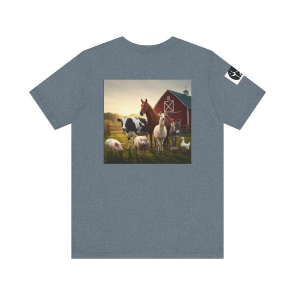 Adult ZooMates! Unisex Soft Jersey Short Sleeve Tee - Fun Farm Animal Graphic Shirt - Image 34