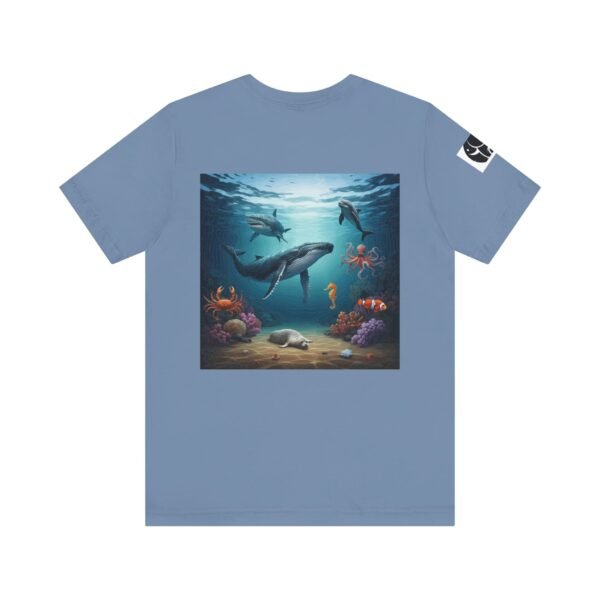 Adult Unisex Jersey Tee - Fun Animal Graphic Shirt for Nature Lovers with Open Ocean Animals. - Image 5