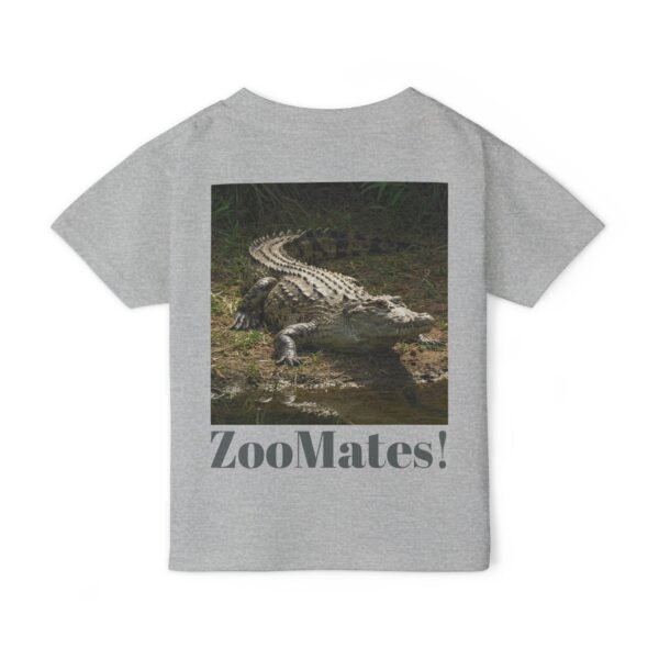 Toddler Cotton T-Shirt -ZooMates! Design with Cute Crocodile for Little Explorers - Image 2