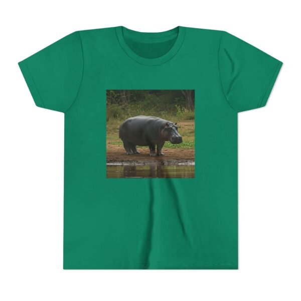 Youth Short Sleeve Tee with ZooMates! design and Happy Hippopotamus - Image 21