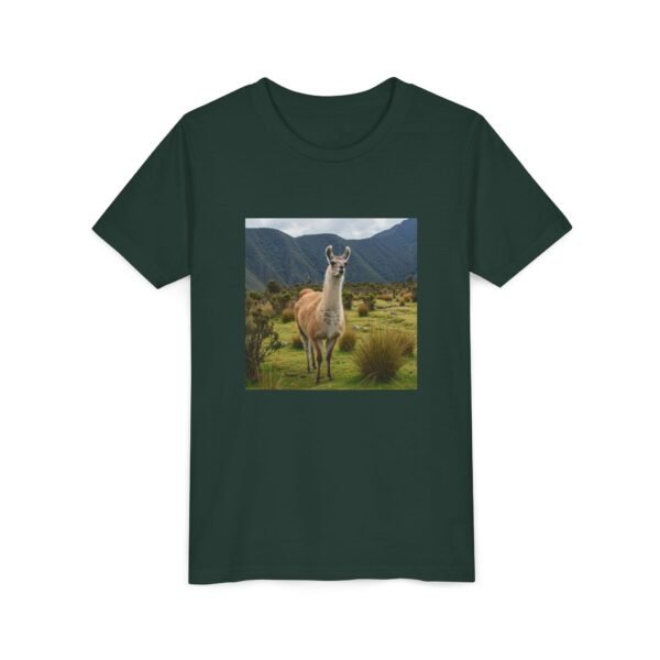 Youth Short Sleeve Tee with ZooMates! design and Lovable Llama - Image 7