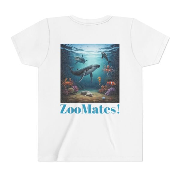 Youth Short Sleeve Tee with ZooMates! Open Ocean Animals Design - Image 6