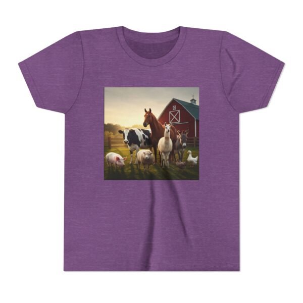 Youth Short Sleeve Tee with ZooMates! design and Fabulous Farm Animals - Image 25