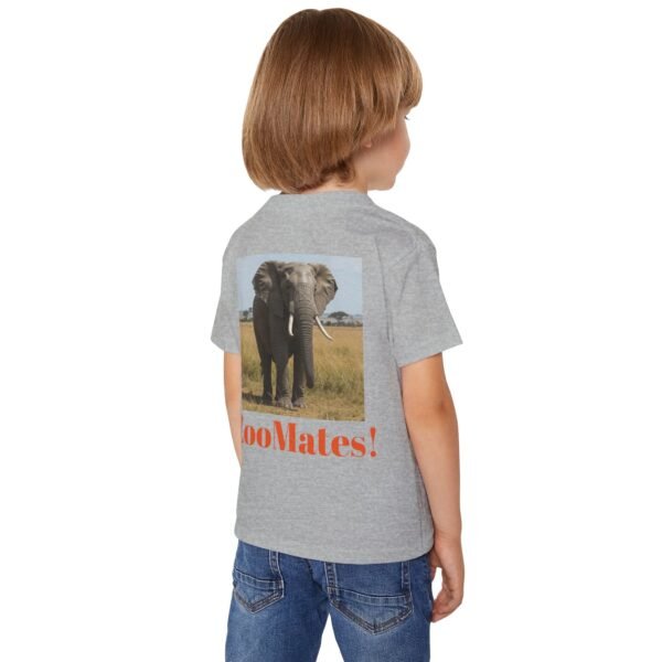 Toddler Cotton Tee Shirt - ZooMates! Design with Enormous Elephant - Image 12