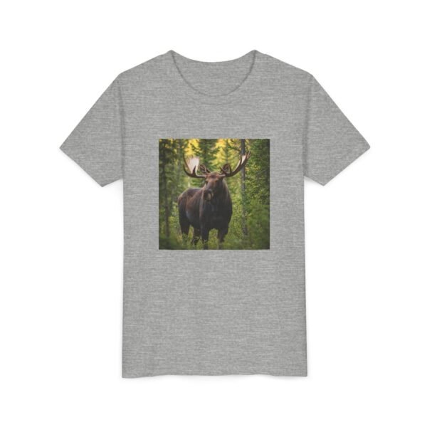 Youth Short Sleeve Tee with ZooMates! design and Massive Moose in Woods - Image 23