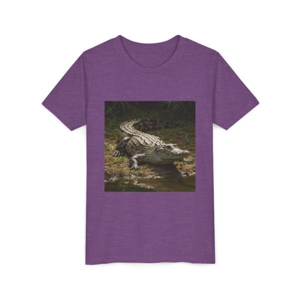 Youth Short Sleeve Tee - 'ZooMates!' Curious Crocodile Graphic Design Tee - Image 27