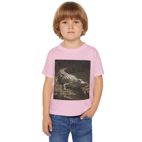 Toddler Cotton T-Shirt -ZooMates! Design with Cute Crocodile for Little Explorers - Image 19