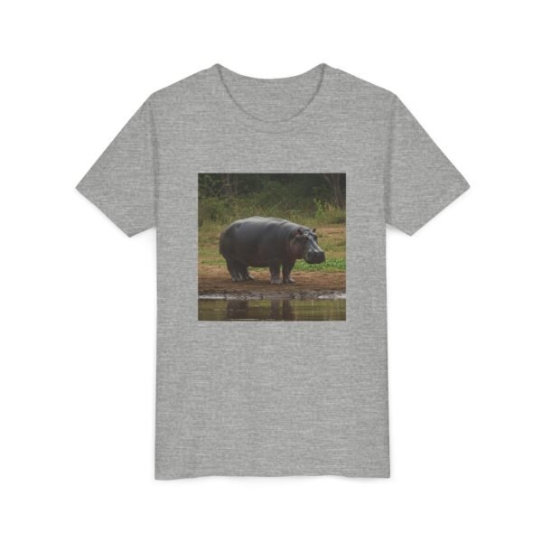 Youth Short Sleeve Tee with ZooMates! design and Happy Hippopotamus - Image 27