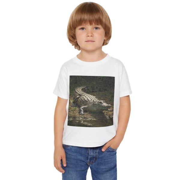 Toddler Cotton T-Shirt -ZooMates! Design with Cute Crocodile for Little Explorers - Image 7