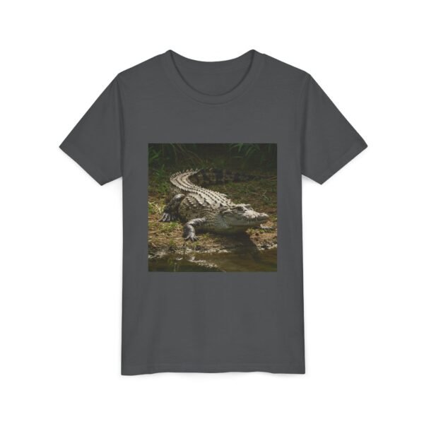 Youth Short Sleeve Tee - 'ZooMates!' Curious Crocodile Graphic Design Tee - Image 23