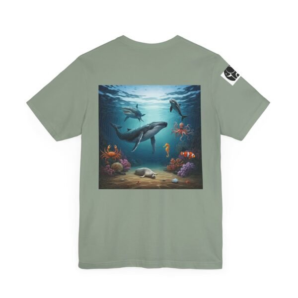 Adult Unisex Jersey Tee - Fun Animal Graphic Shirt for Nature Lovers with Open Ocean Animals. - Image 24