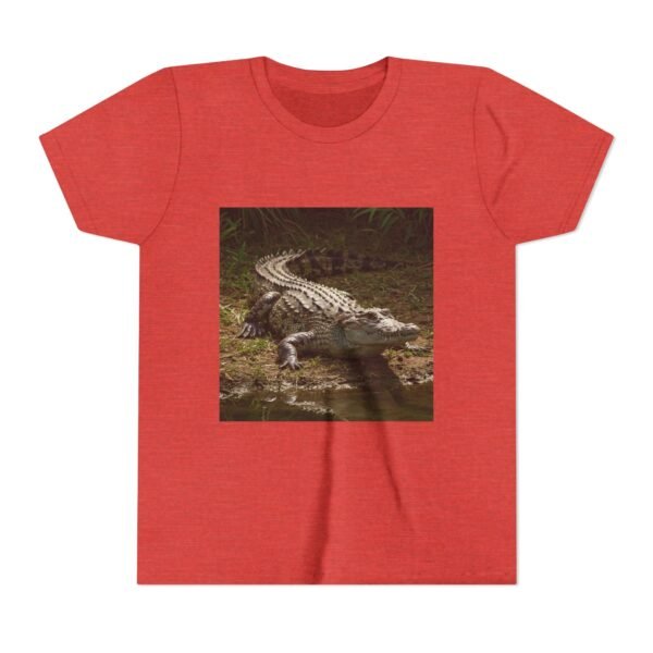 Youth Short Sleeve Tee - 'ZooMates!' Curious Crocodile Graphic Design Tee - Image 33