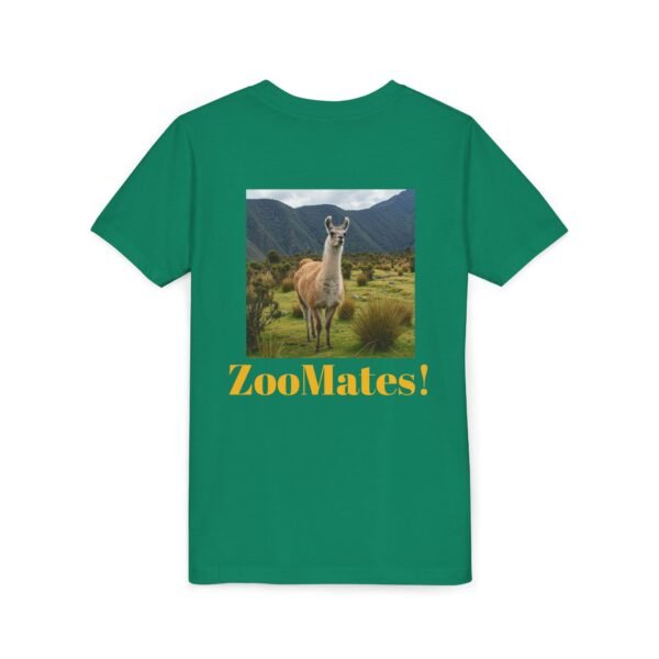 Youth Short Sleeve Tee with ZooMates! design and Lovable Llama - Image 24