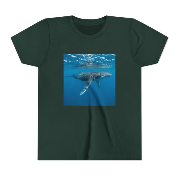 Youth Short Sleeve Tee with ZooMates! design and Huge Humpback Whale - Image 9