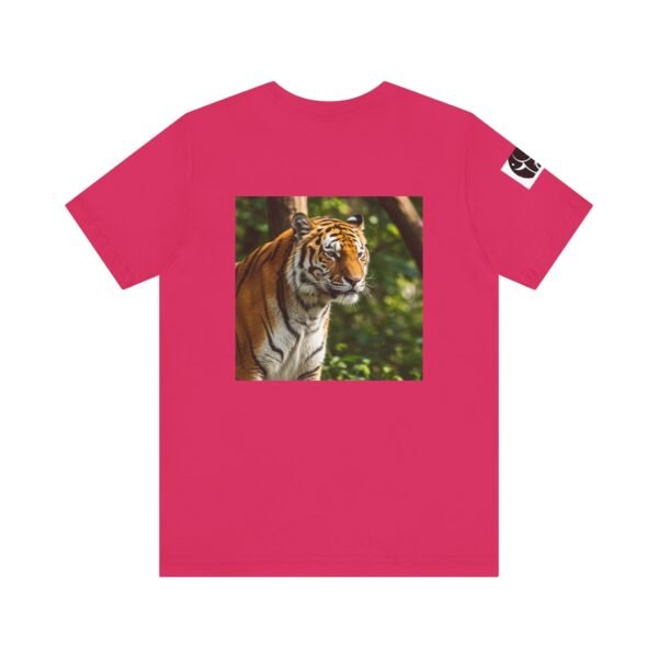 Adult Soft Unisex Tee With Terrific Tiger Theme - 'ZooMates!' Shirt - Image 38