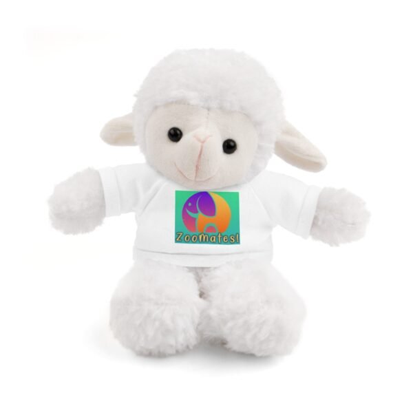 Cute ZooMates! Stuffed Animals with Tee-6 fun animals to choose from-Panda, Lion, Bunny, Bear, Jaguar, and Sheep. - Image 16