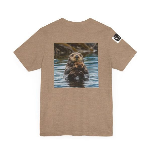 Adult Soft Unisex Tee With Sweet Sea Otter Theme - 'ZooMates!' Shirt - Image 20