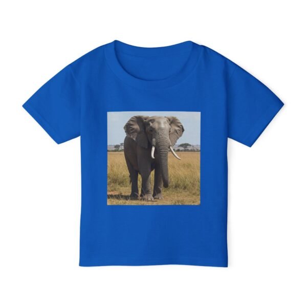 Toddler Cotton Tee Shirt - ZooMates! Design with Enormous Elephant - Image 13