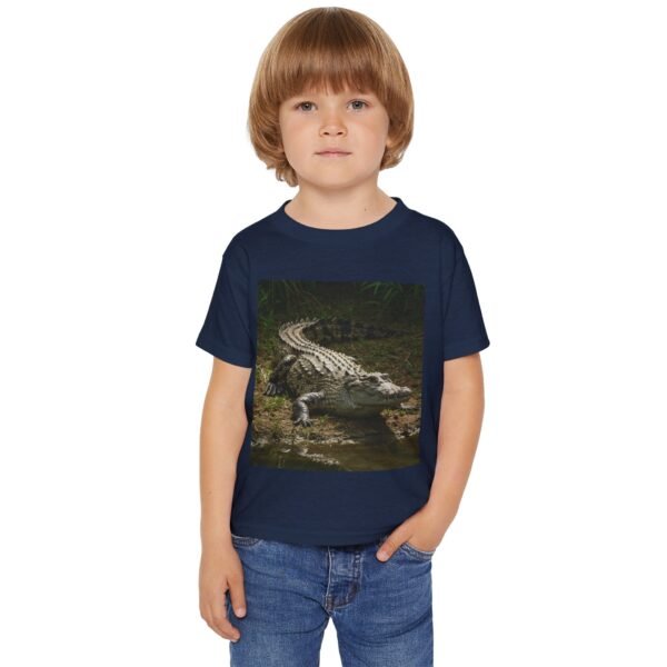 Toddler Cotton T-Shirt -ZooMates! Design with Cute Crocodile for Little Explorers - Image 15