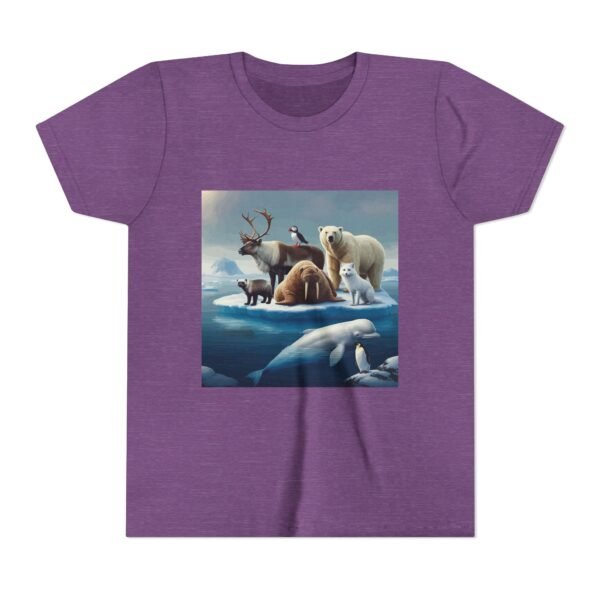 Youth Short Sleeve Tee-ZooMates! Design with Amazing Artic Animals. - Image 17