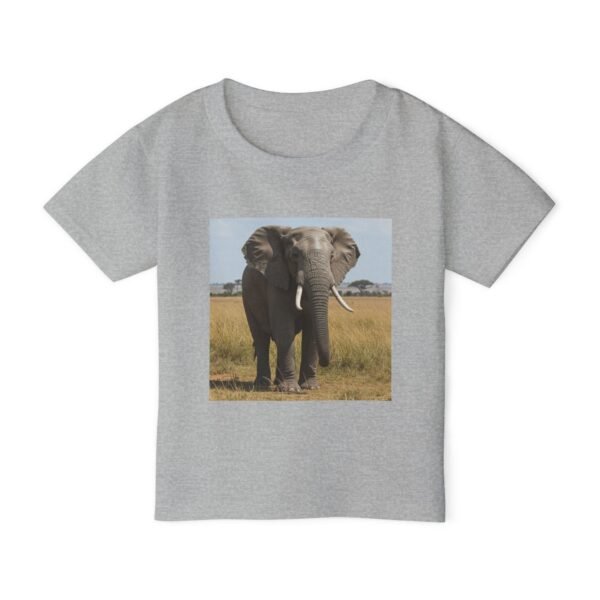 Toddler Cotton Tee Shirt - ZooMates! Design with Enormous Elephant - Image 9