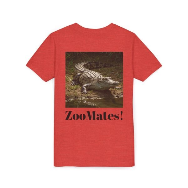 Youth Short Sleeve Tee - 'ZooMates!' Curious Crocodile Graphic Design Tee - Image 36