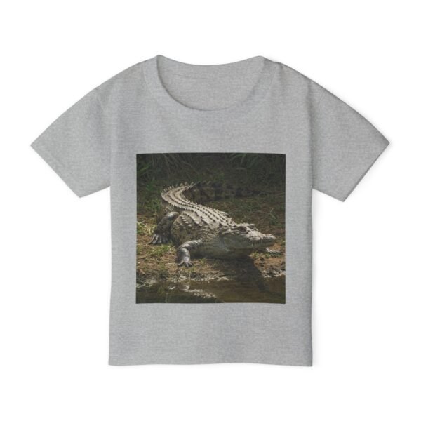 Toddler Cotton T-Shirt -ZooMates! Design with Cute Crocodile for Little Explorers