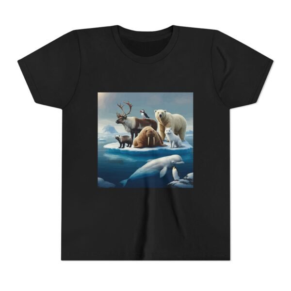 Youth Short Sleeve Tee-ZooMates! Design with Amazing Artic Animals. - Image 13