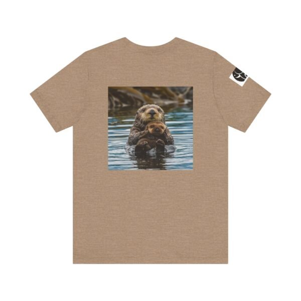 Adult Soft Unisex Tee With Sweet Sea Otter Theme - 'ZooMates!' Shirt - Image 18