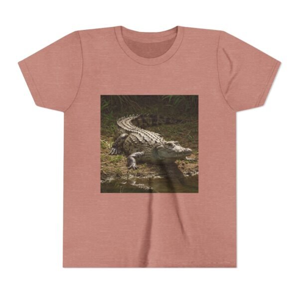 Youth Short Sleeve Tee - 'ZooMates!' Curious Crocodile Graphic Design Tee - Image 9