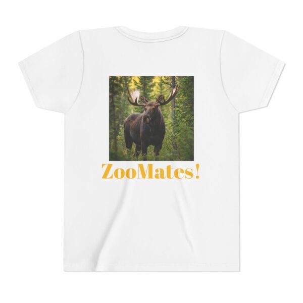 Youth Short Sleeve Tee with ZooMates! design and Massive Moose in Woods - Image 14