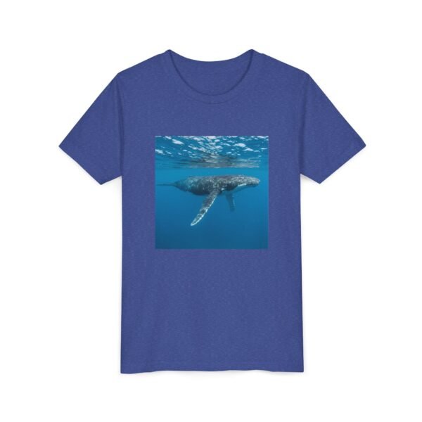 Youth Short Sleeve Tee with ZooMates! design and Huge Humpback Whale - Image 31