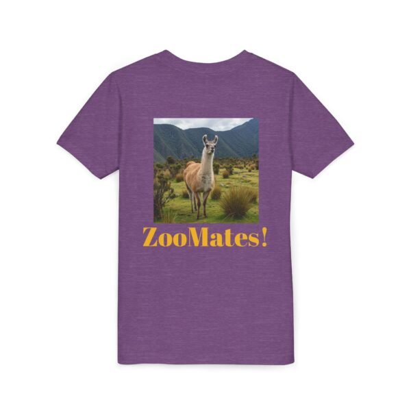 Youth Short Sleeve Tee with ZooMates! design and Lovable Llama - Image 12