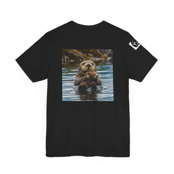 Adult Soft Unisex Tee With Sweet Sea Otter Theme - 'ZooMates!' Shirt - Image 8