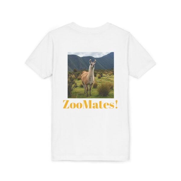 Youth Short Sleeve Tee with ZooMates! design and Lovable Llama - Image 20