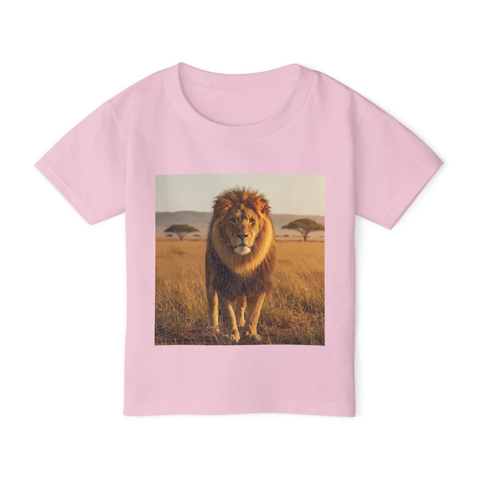 Toddler Cotton T-shirt -ZooMates! Design with Large Lion Design for Little Adventurers - Image 18