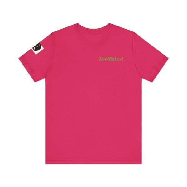 Adult Soft Unisex Tee With Happy Hippopotomus Theme - 'ZooMates!' Shirt - Image 37