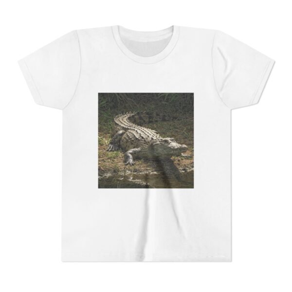 Youth Short Sleeve Tee - 'ZooMates!' Curious Crocodile Graphic Design Tee - Image 5